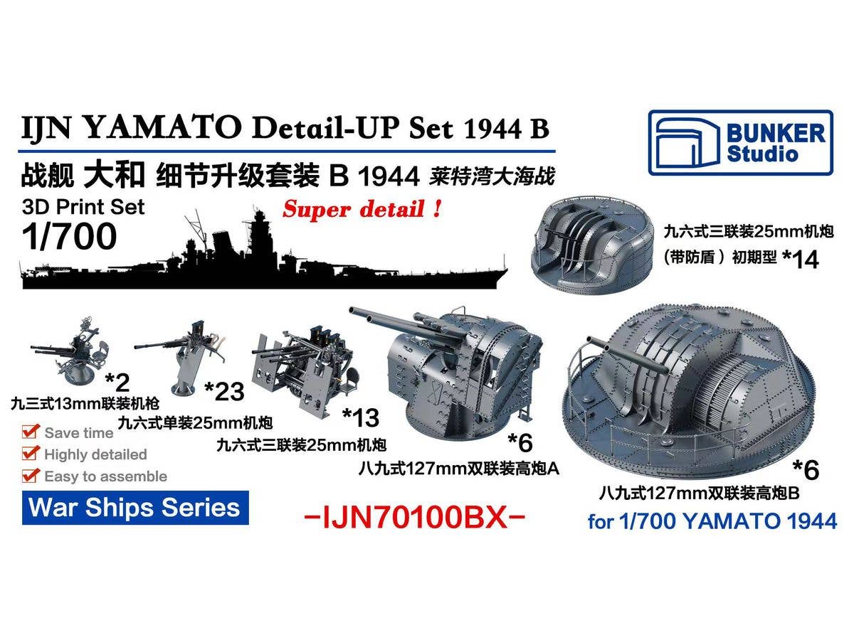 YAMATO Detail-UP Set B 1944 (Value Pack)
