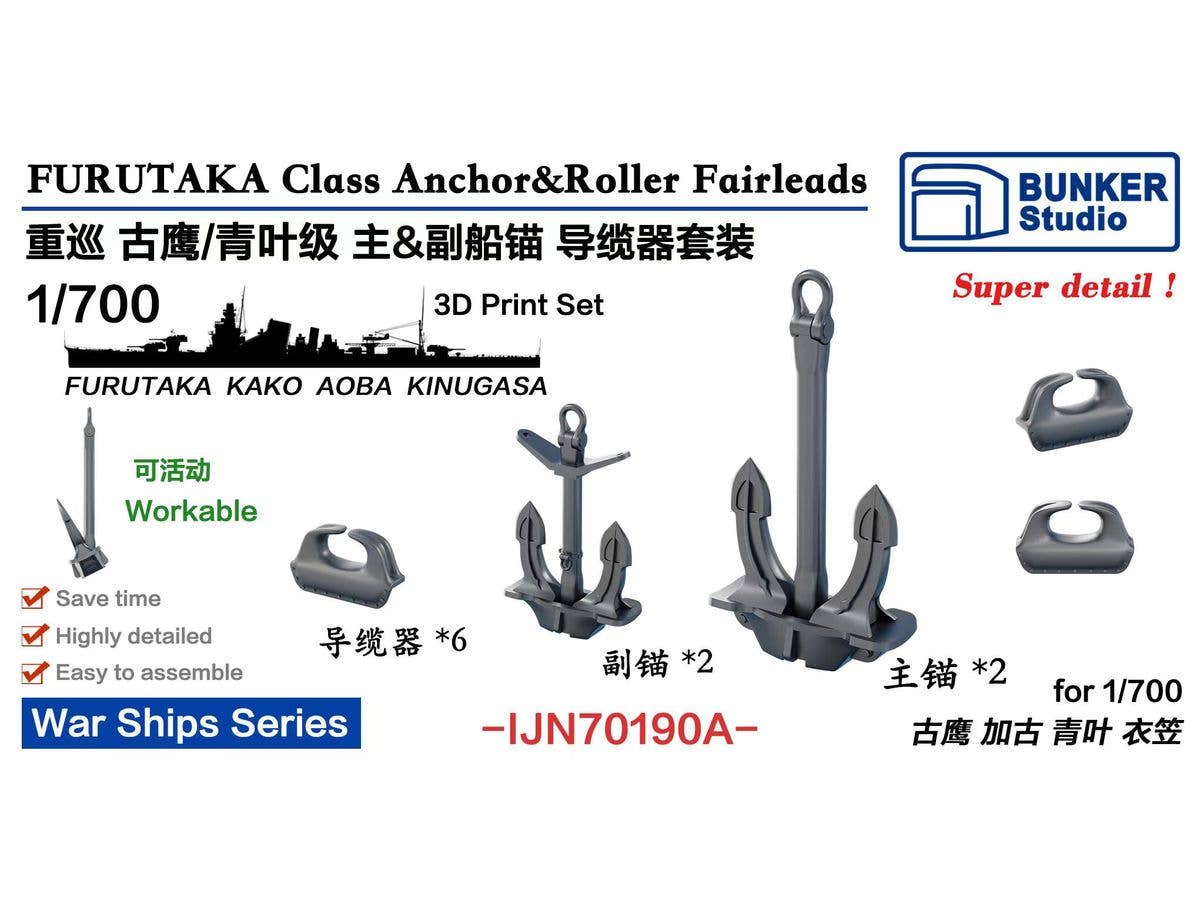 IJN Furutaka Class Anchor&Roller Fairleads