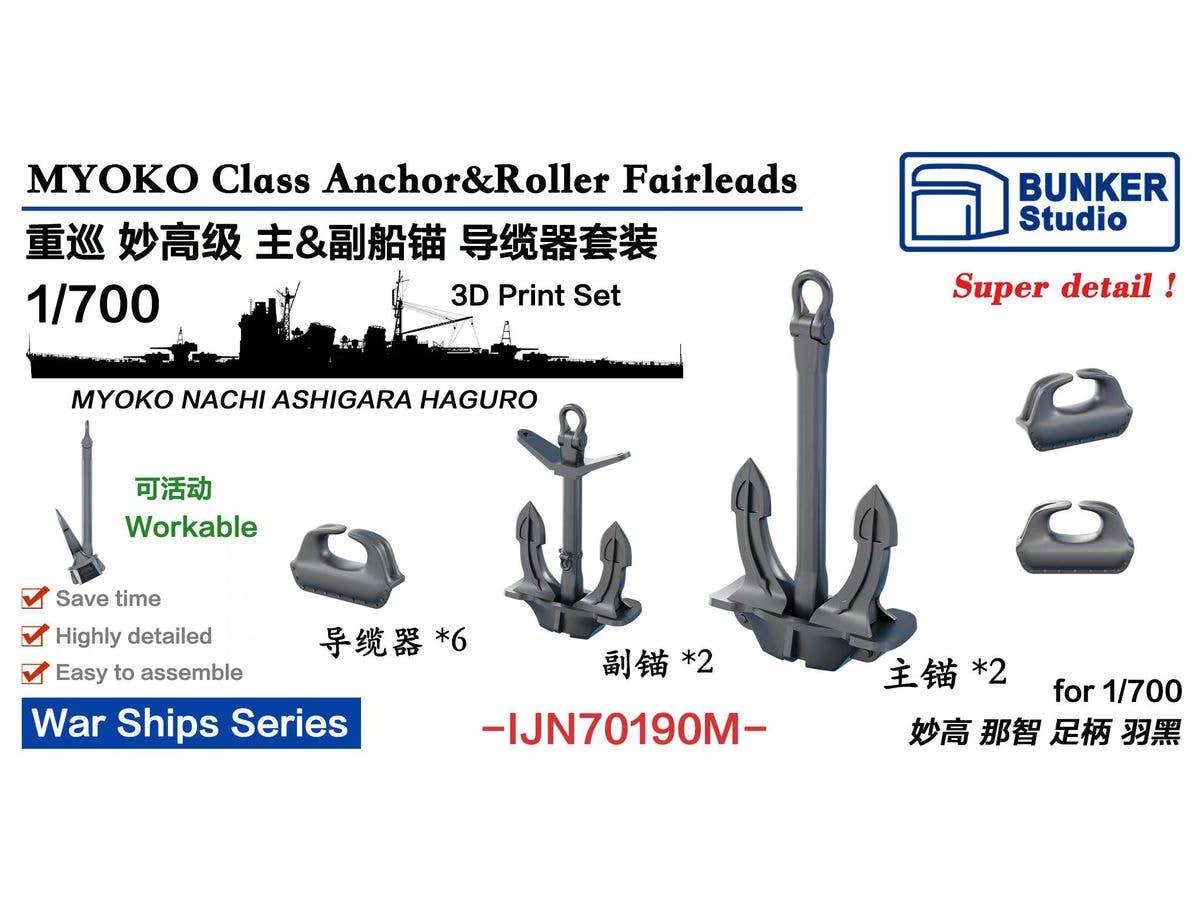 IJN Myoko Class Anchor&Roller Fairleads