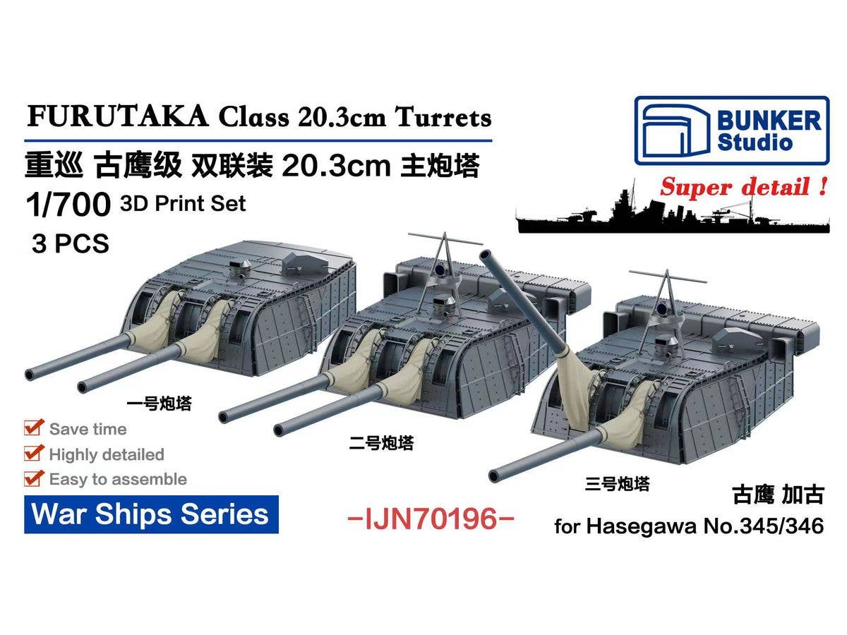 FRUTAKA Class 203mm Gun turrets