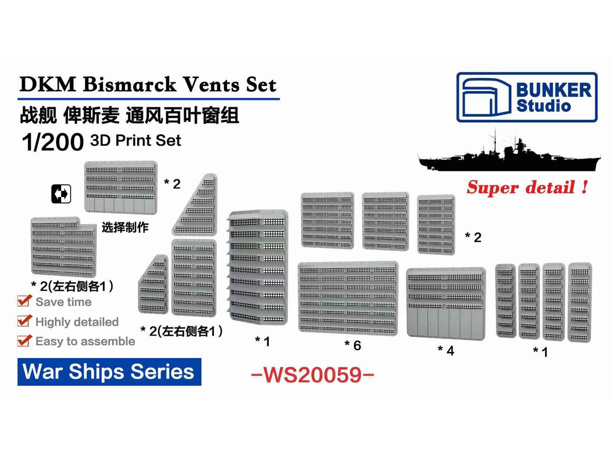 DKM Bismarck Vents Set