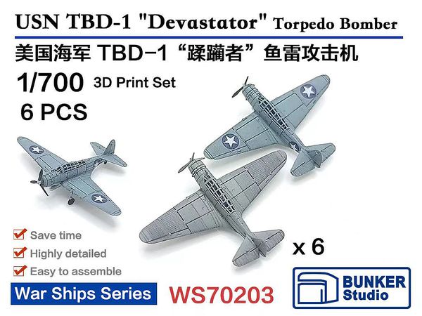 USN TBD-1 Devastator Torpedo Bomber