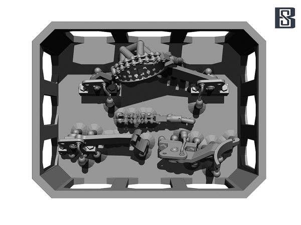 WWII German Tiger I Mid-Production Heavy Tank Traveling Clamp Set (2pcs)