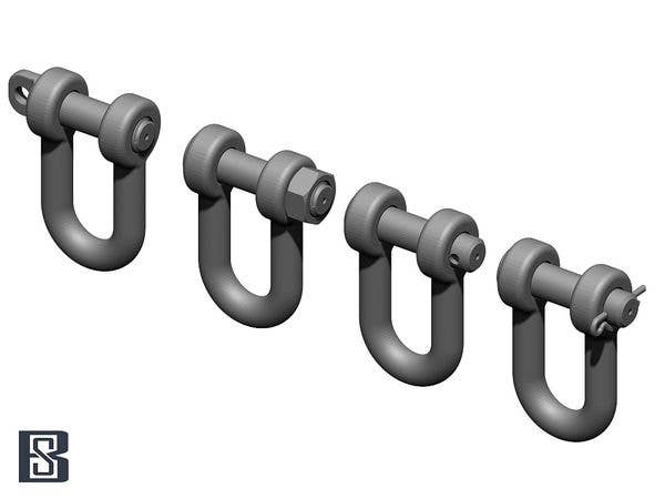 WWII German U-Shaped Shackle Set for Tiger I/King Tiger/Jagdtiger/Panther (12pc)