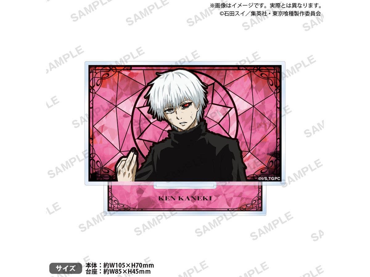 Tv Anime Tokyo Ghoul: Mini Plate Acrylic Stand Kaneki Ken (B)