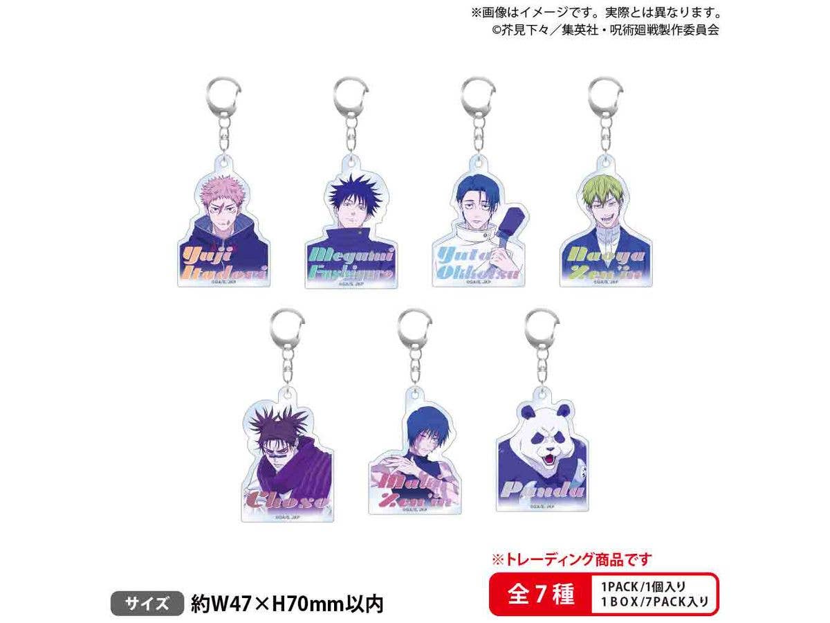 TV Anime Jujutsu Kaisen: Trading Acrylic Keychain City Pop Ver. Side A 1 Box 7pcs