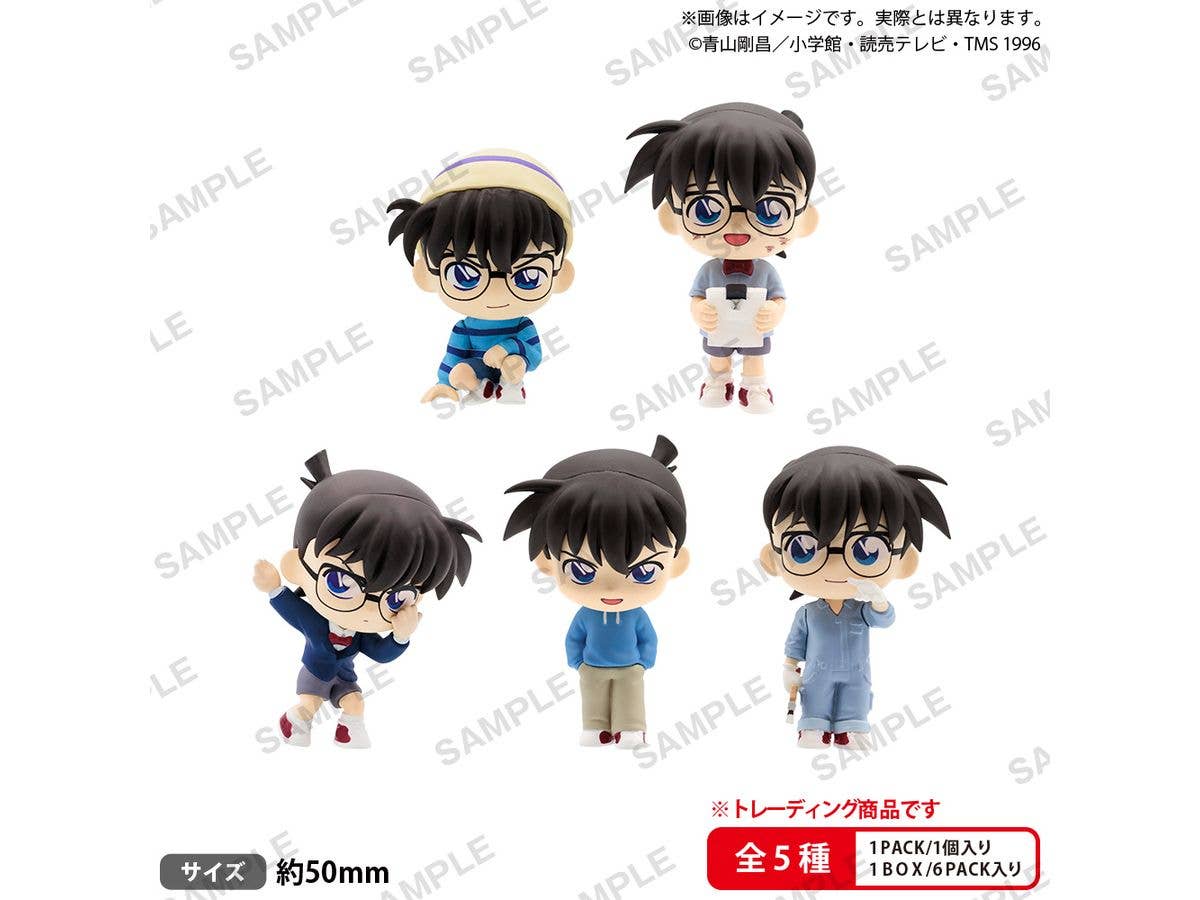 BUSHIROAD THE BOX Detective Conan Lots Of Conan Collection Figures RICH 1Box 6pcs