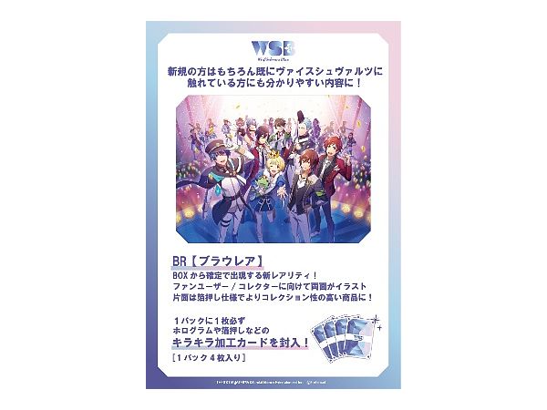 THE IDOLM@STER SideM: Character Card Game Weiss Schwarz Blau Booster Pack: 1Box (10pcs)
