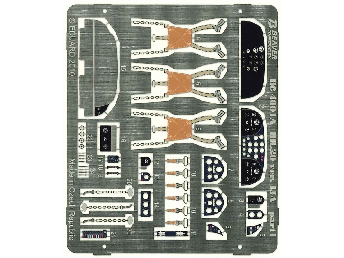Fiat BR.20 IJA Version photoetch parts set