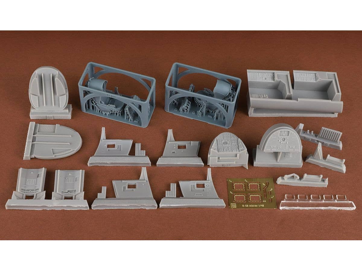 B-58 Hustler Bomber/Navigator & DSO cockpit set with Stanley capsule (for Monogram/Revell)