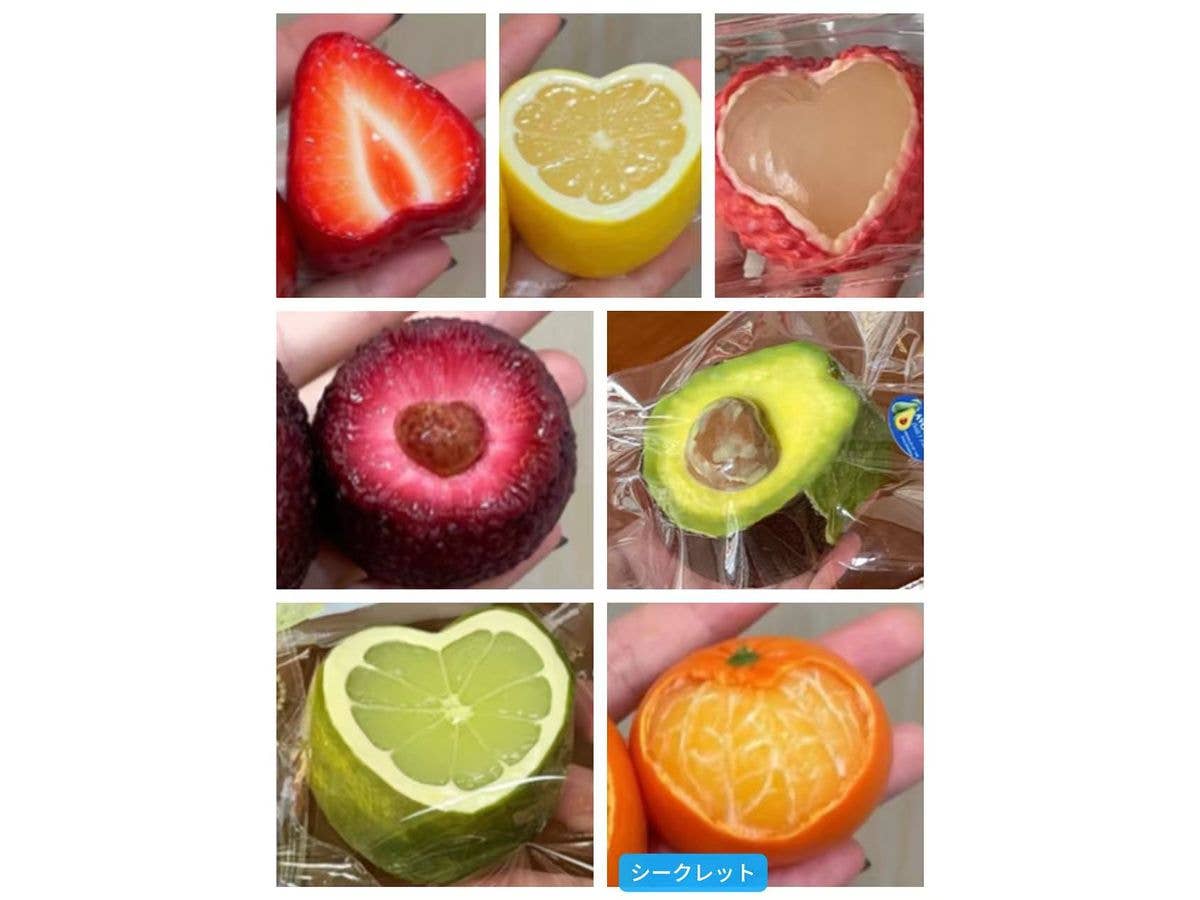 Juicy Squishy Fruit 1Box 6pcs