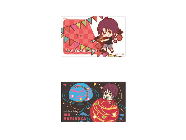 Free! Eternal Summer Toys Works Collection 2.5 Sisters IC Card Sticker Rin Matsuoka