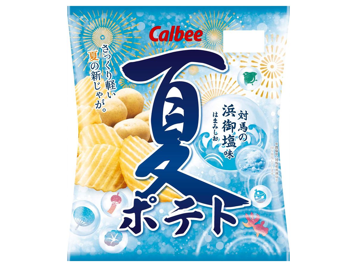 Calbee: Summer Potato Tsushima Beach Salt Flavor (Limited) 65g