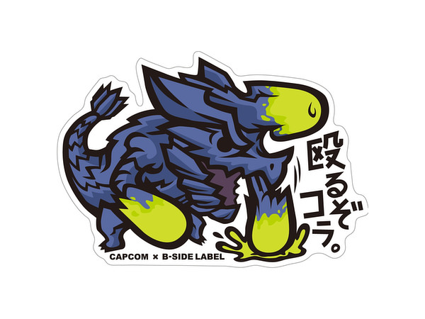 CAPCOM x B-SIDE LABEL Sticker MH Naguruzokora