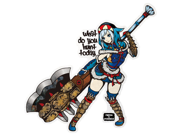 CAPCOM x B-SIDE LABEL Sticker MH Ashirasobi
