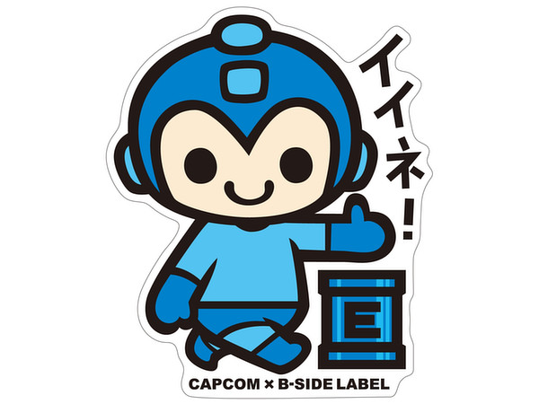 CAPCOM x B-SIDE LABEL Sticker Rockman