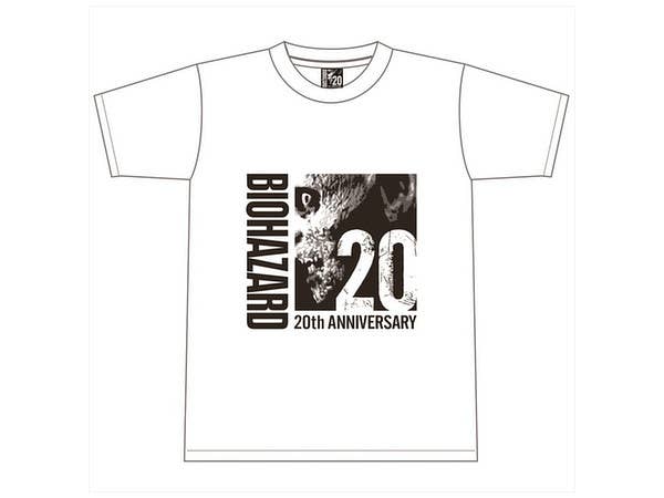 Biohazard 20th Anniversary T-shirt White XL