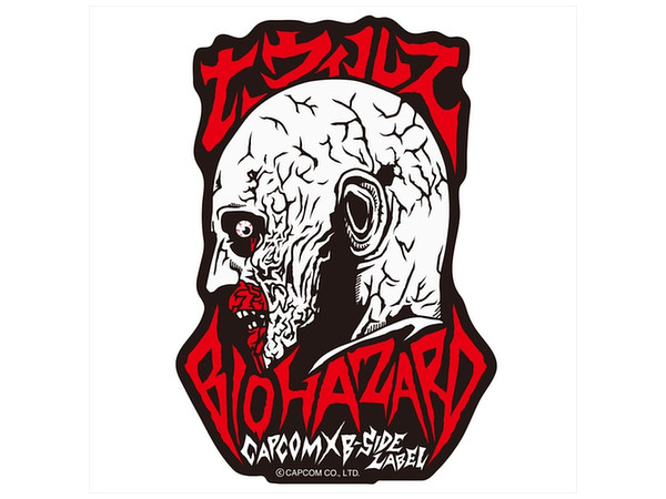 Capcom x B-Side Label Sticker Resident Evil Furimuki Zombie