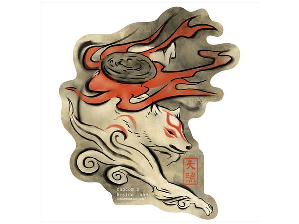 Capcom x B-Side Label Sticker Okami Brush