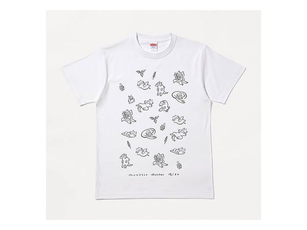 Monster Hunter Rise: Line Art T-Shirt Gorogorootomo XL