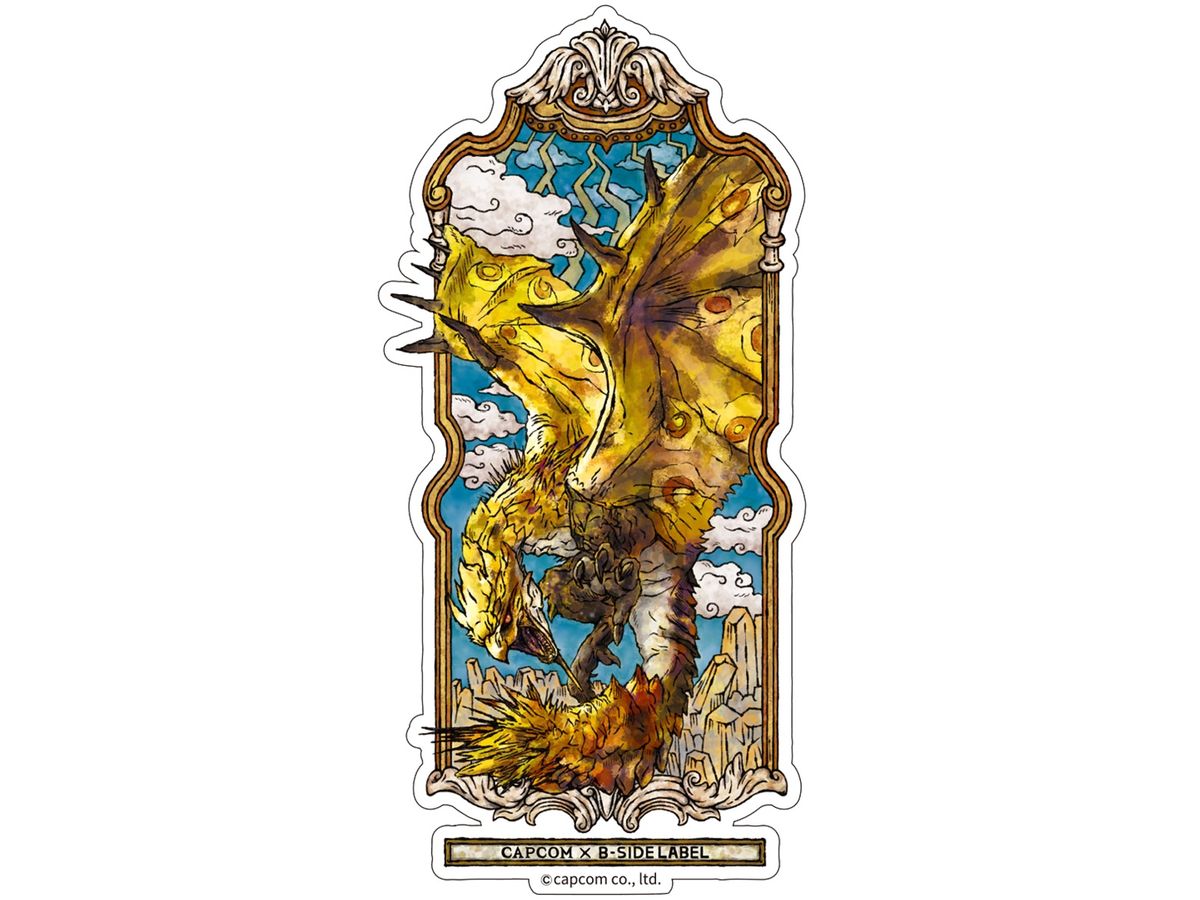 CAPCOM x B-SIDE LABEL Sticker Monster Hunter Gold Rathian