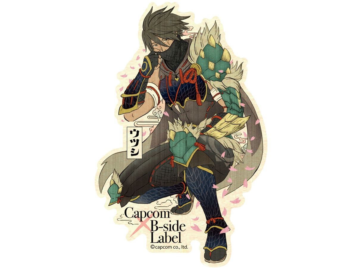 CAPCOM x B-SIDE LABEL Sticker Monster Hunter Master Utsushi (Cherry Blossoms)