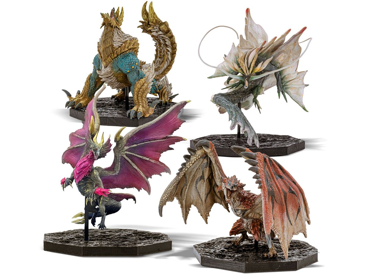 CAPCOM FIGURE BUILDER CUBE MONSTER HUNTER 4 Figure Set Box (Rathalos / Zinogre / Malzeno / Amatsu)