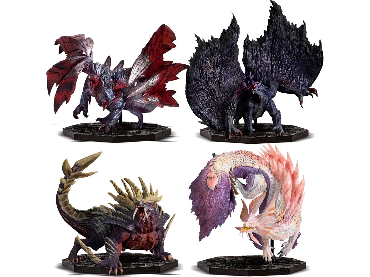 CAPCOM FIGURE BUILDER CUBE MONSTER HUNTER 4 Figure Set Box (Gore Magala / Crimson Glow Valstrax / Magnamalo / Mizutsune)