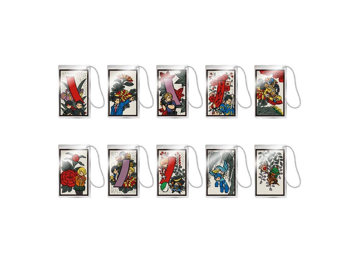 Capcom Hanafuda Acrylic Keychain: 1Box (10pcs)