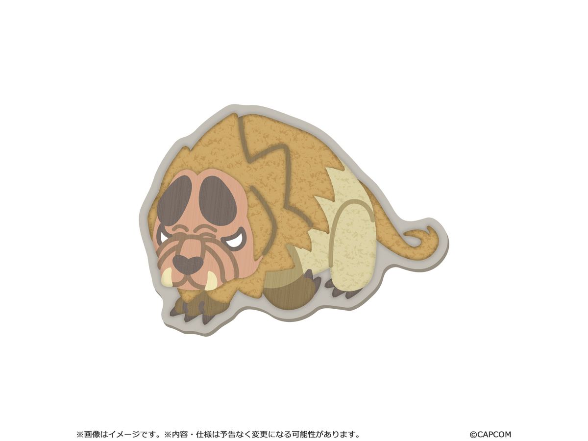 Monster Hunter Mondefo Sagara Embroidery Sticker Doshaguma