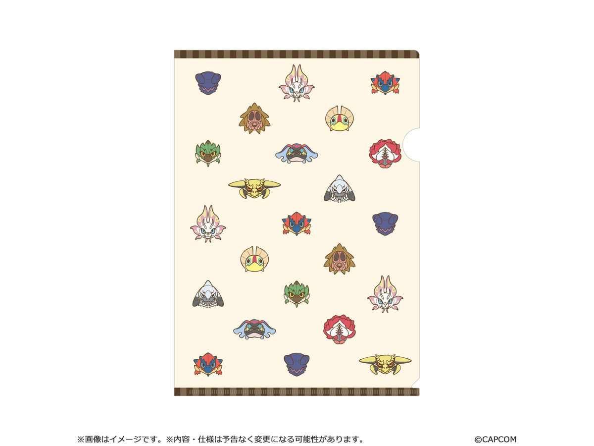Monster Hunter Mondefo Clear File All-Over Pattern