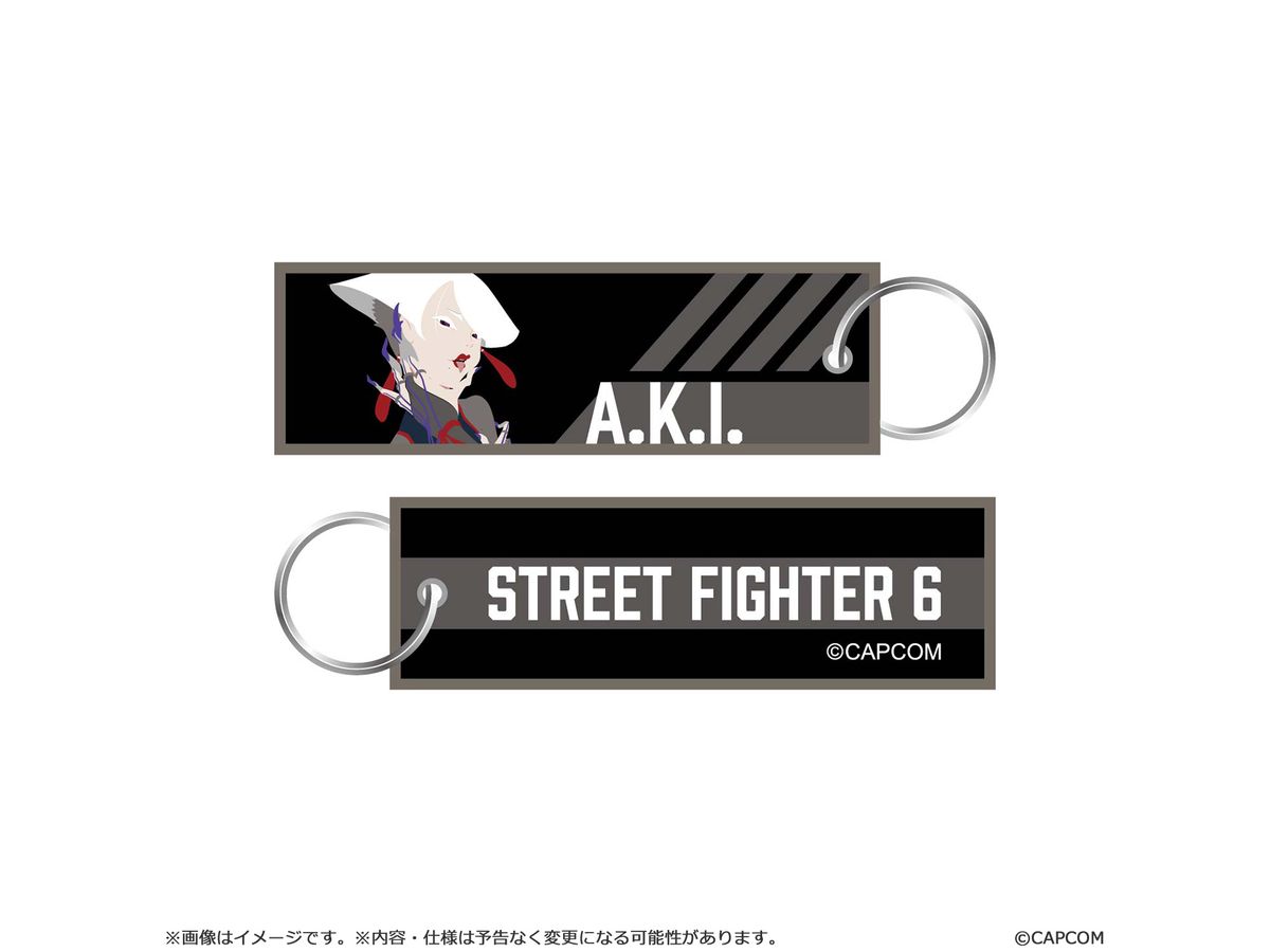 Street Fighter 6 Flight Tag Keychain A.K.I.