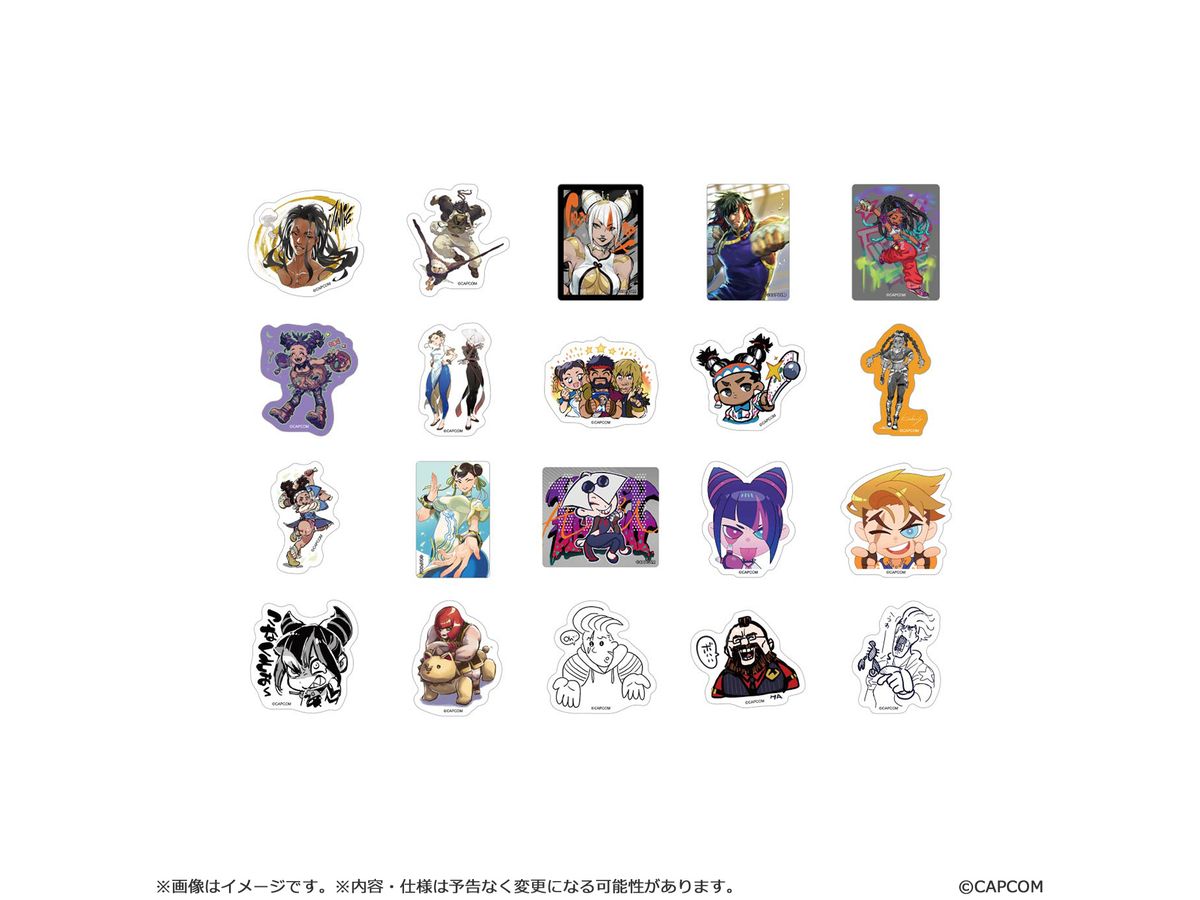 Street Fighter 6 Variety Die Cut Stickers Set A (20 Sheets)