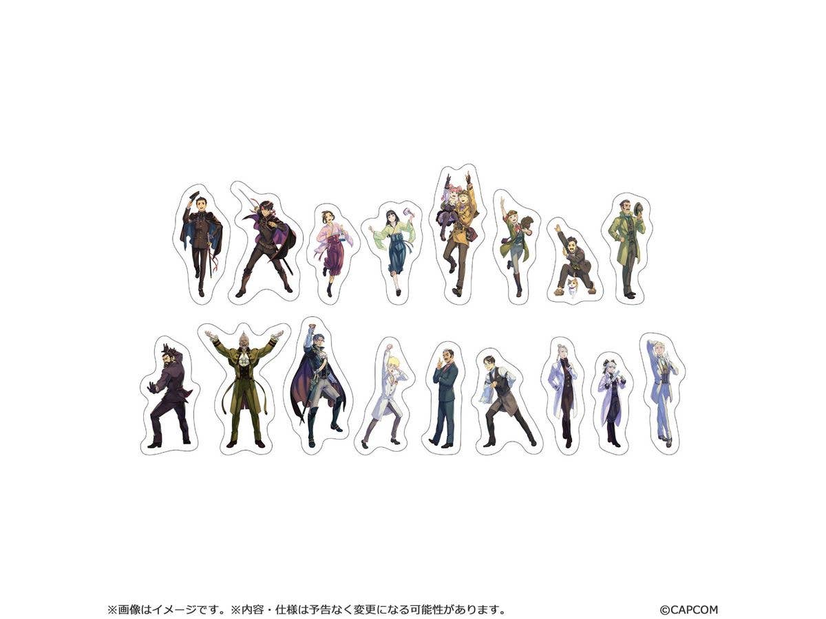 Great Ace Attorney -10Th Anniversary Banquet- Die-Cut Sticker Set