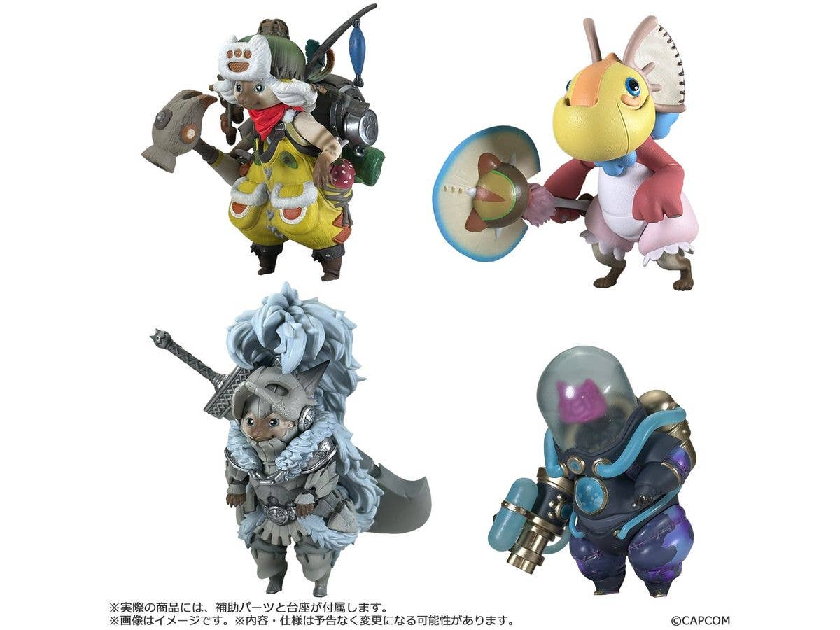 Monster Hunter: Capcom Figure Builder Monster Hunter Standard Model Plus Palico Collection Vol. 1 1 Box 4pcs