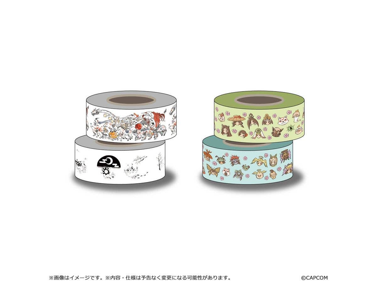 Okami: Okami 20th Anniversary Reprint Art Project Masking Tape Set (from Okami 10th and 12th Anniversary)