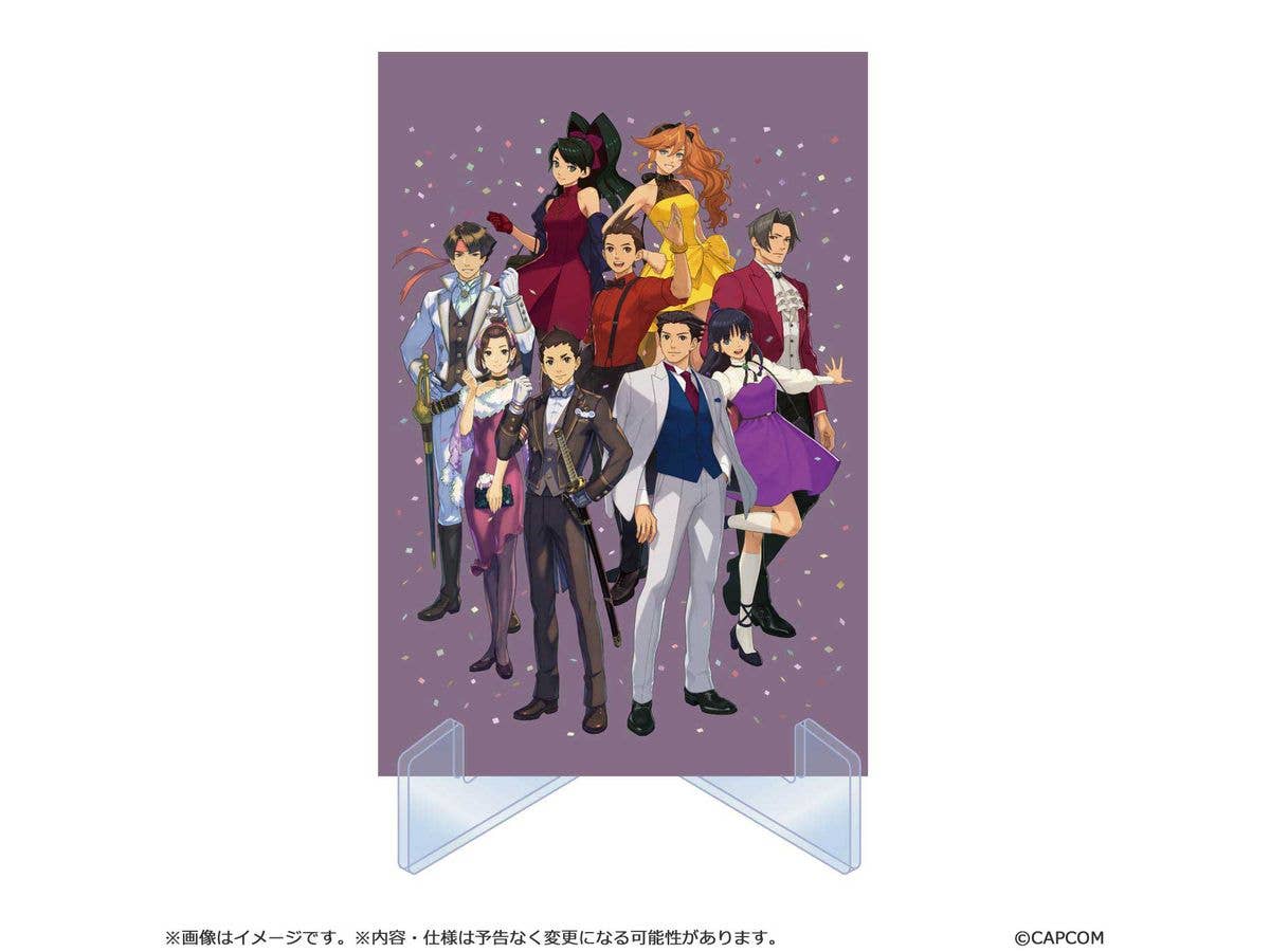 Ace Attorney 25th Anniversary: Illustration Card Set with Stand