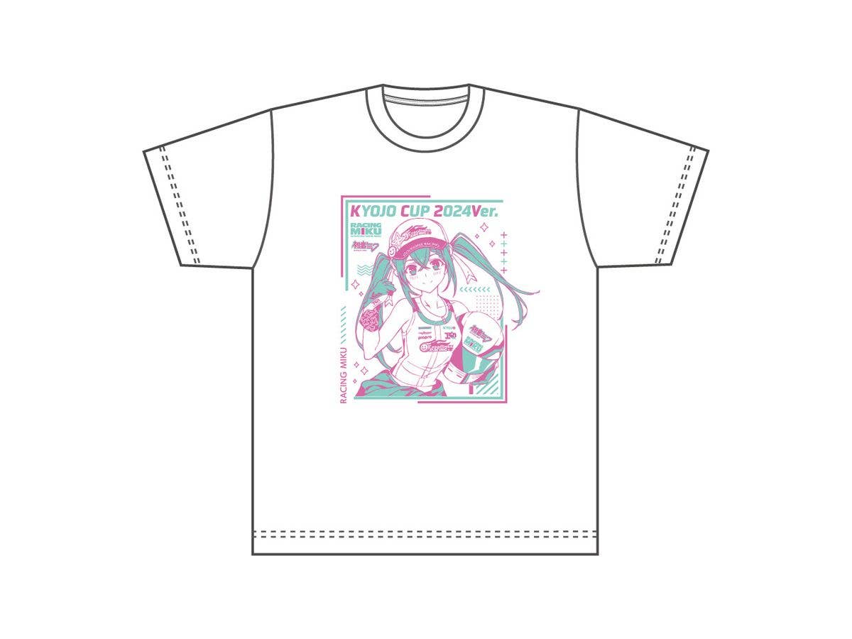 Hatsune Miku Racing Project: Racing Miku KYOJO CUP 2024Ver. T-Shirt (Xl Size) (Reissue)