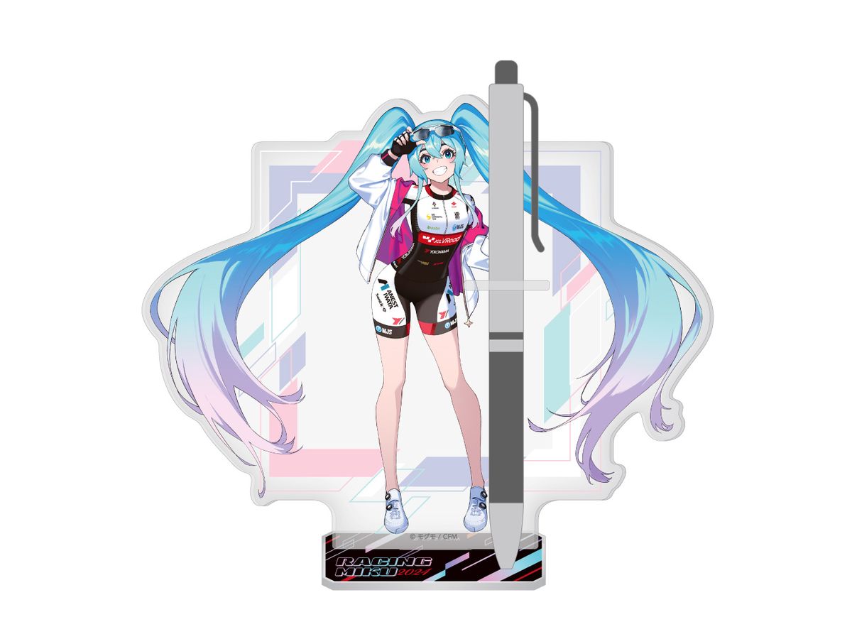 Hatsune Miku GT Project: Racing Miku 2024 JCL TEAM UKYO Support Ver. Acrylic Pen Stand (Reissue)