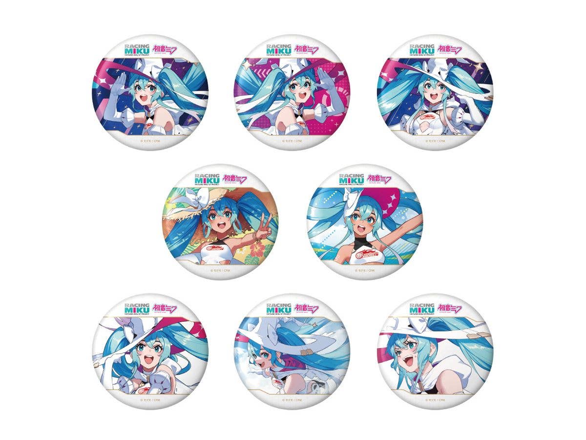 Hatsune Miku Gt Project: Racing Miku 2024Ver. Trading Big Can Badge 1Box 8Pcs