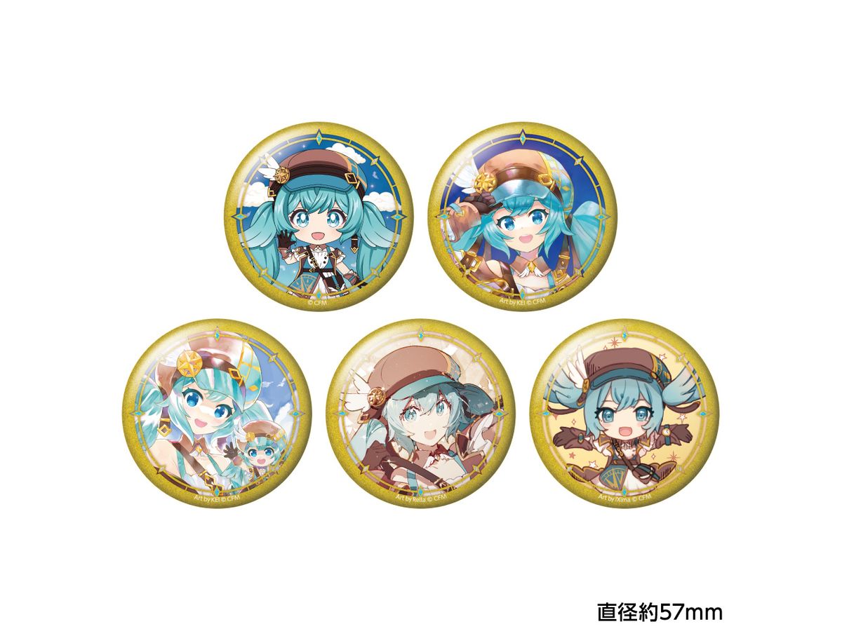 Hatsune Miku: Nendoroid 100th Anniversary Exhibition Trading Glitter Badges: 1Box (5pcs)