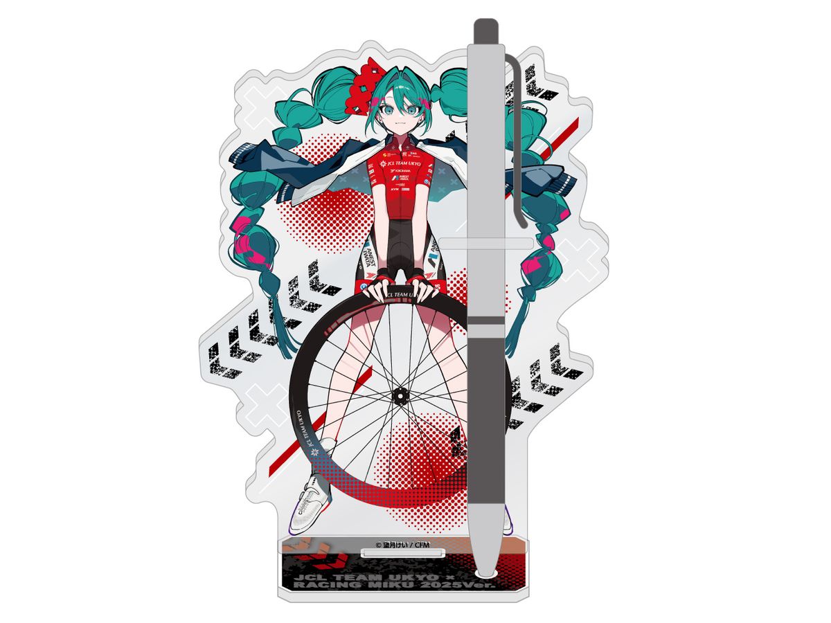 Hatsune Miku Gt Project Racing Miku 2025 JCL TEAM UKYO Support Ver. Acrylic Pen Stand