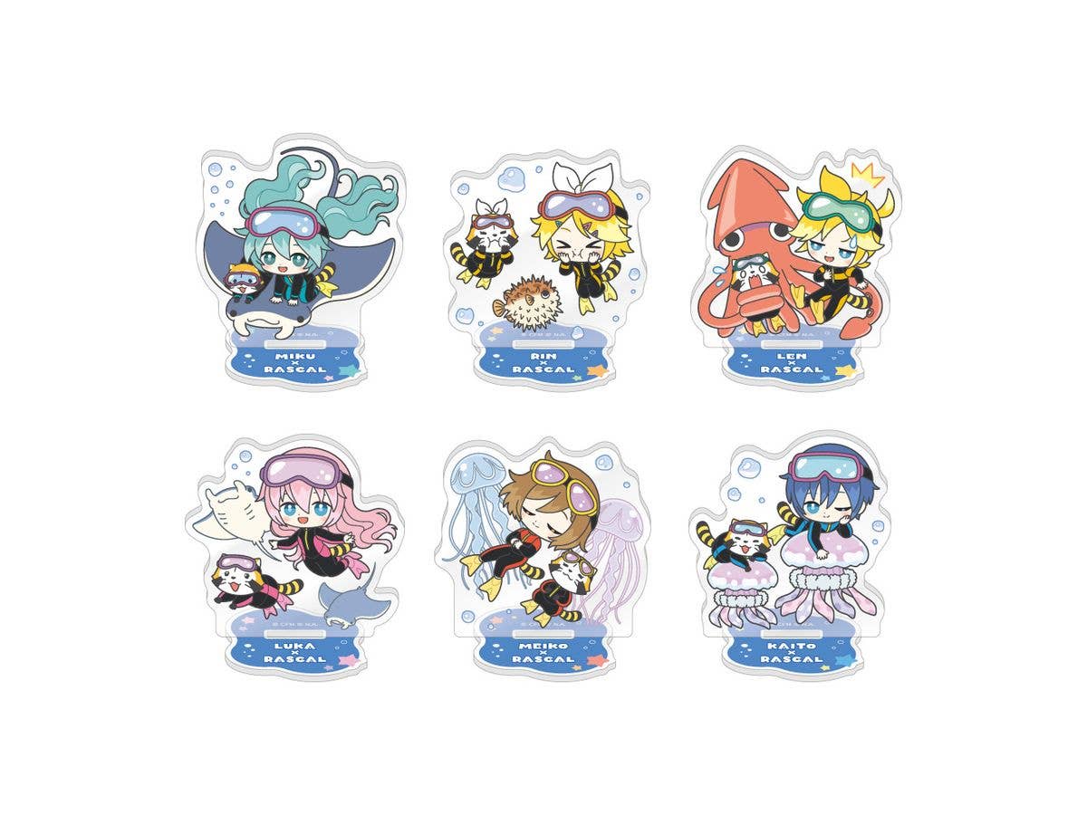 Hatsune Miku X Rascal 2025: Acrylic Stand Collection 1Box 6pcs