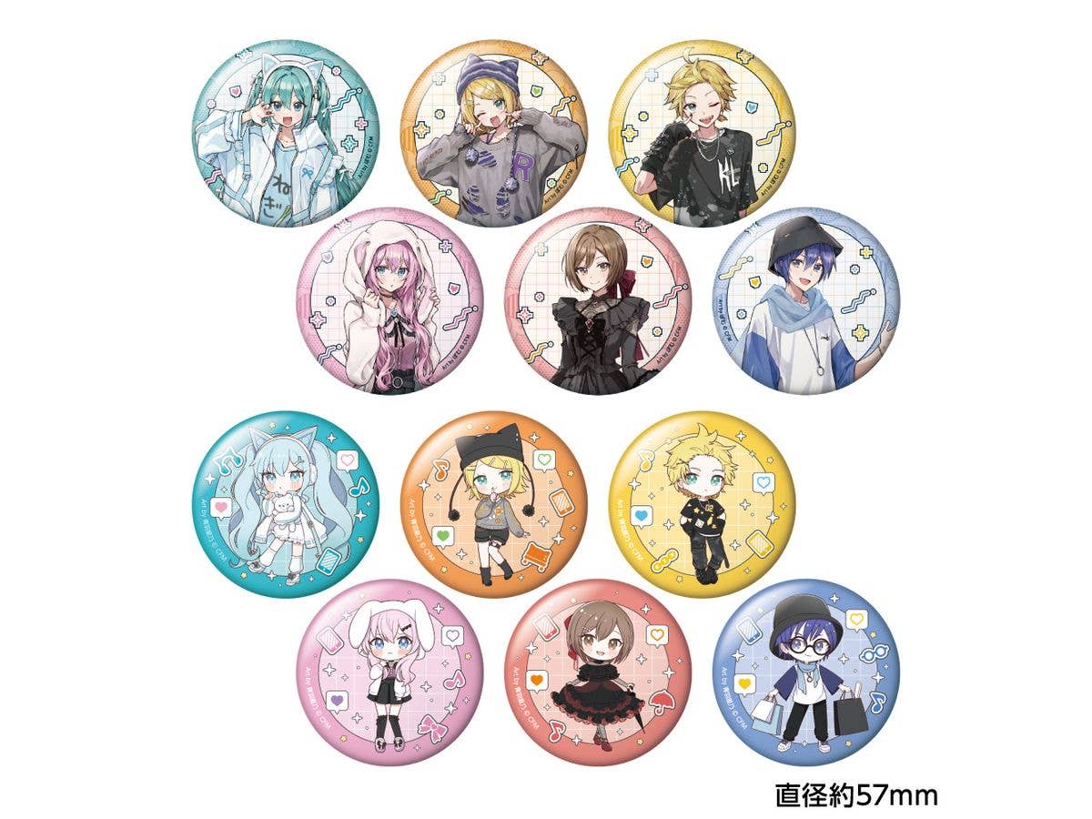 Hatsune Miku: Trading Can Badges Akiba Culture Fashion 1 Box 12Pcs