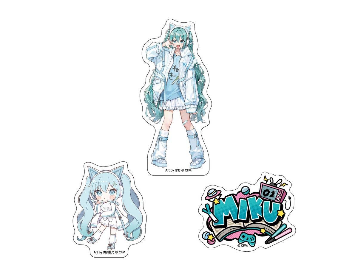 Hatsune Miku: Set Of 3 Stickers Akiba Culture Fashion / Hatsune Miku