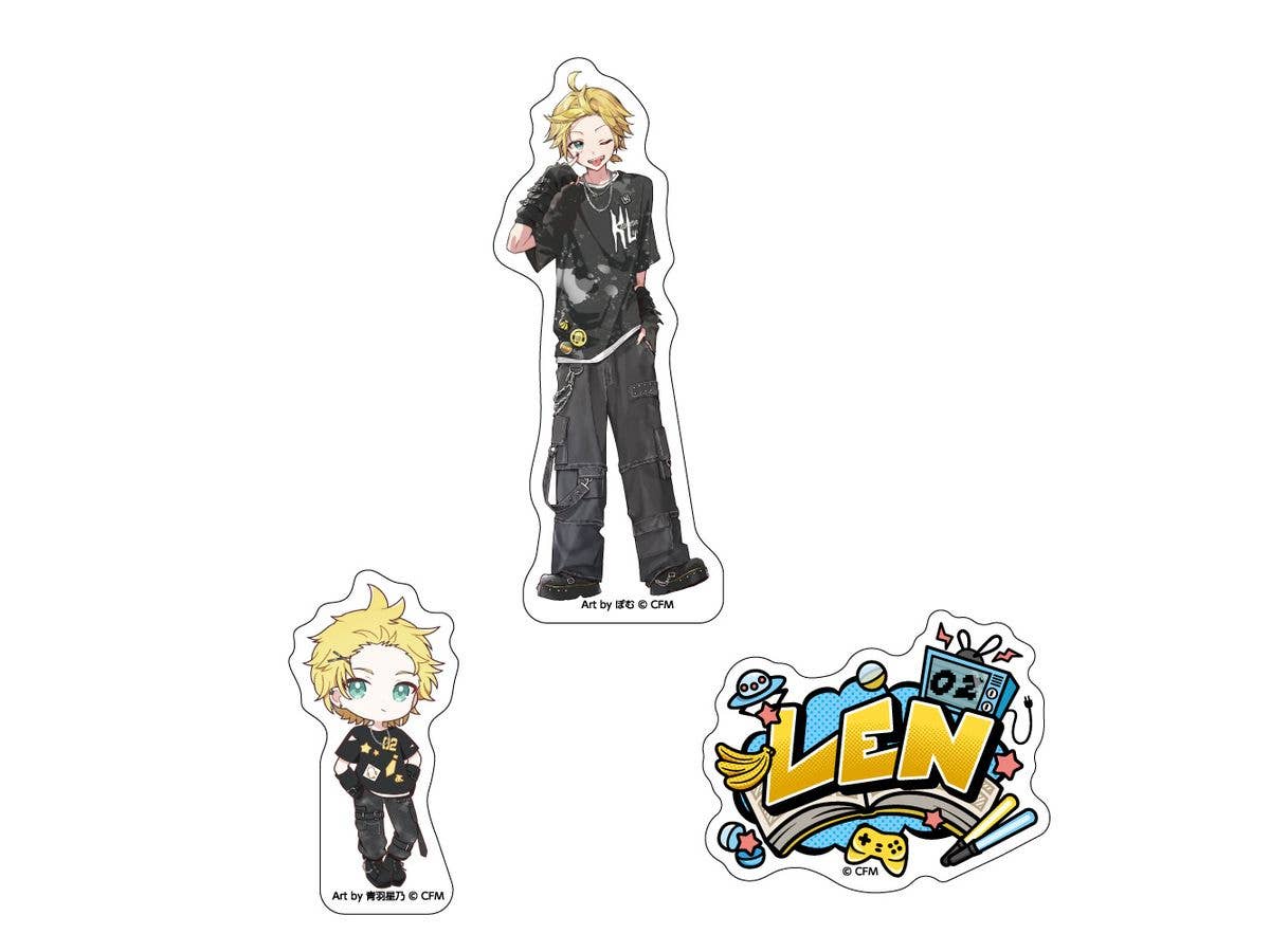 Hatsune Miku: Set Of 3 Stickers By Akiba Culture Fashion / Kagamine Len