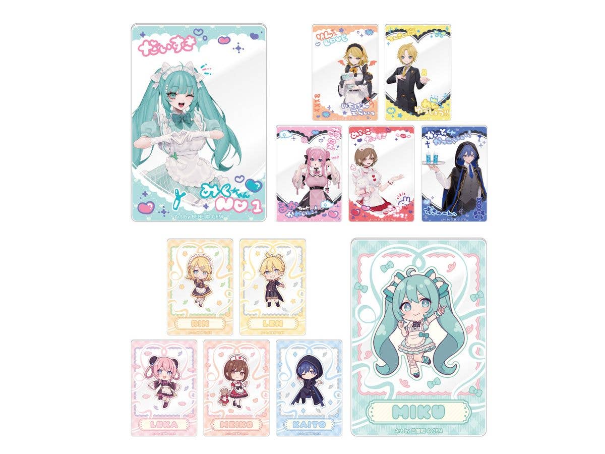 Hatsune Miku Akihabara Festival 2025: Trading Acrylic Card Concept Cafe Ver. 1Box 12pcs