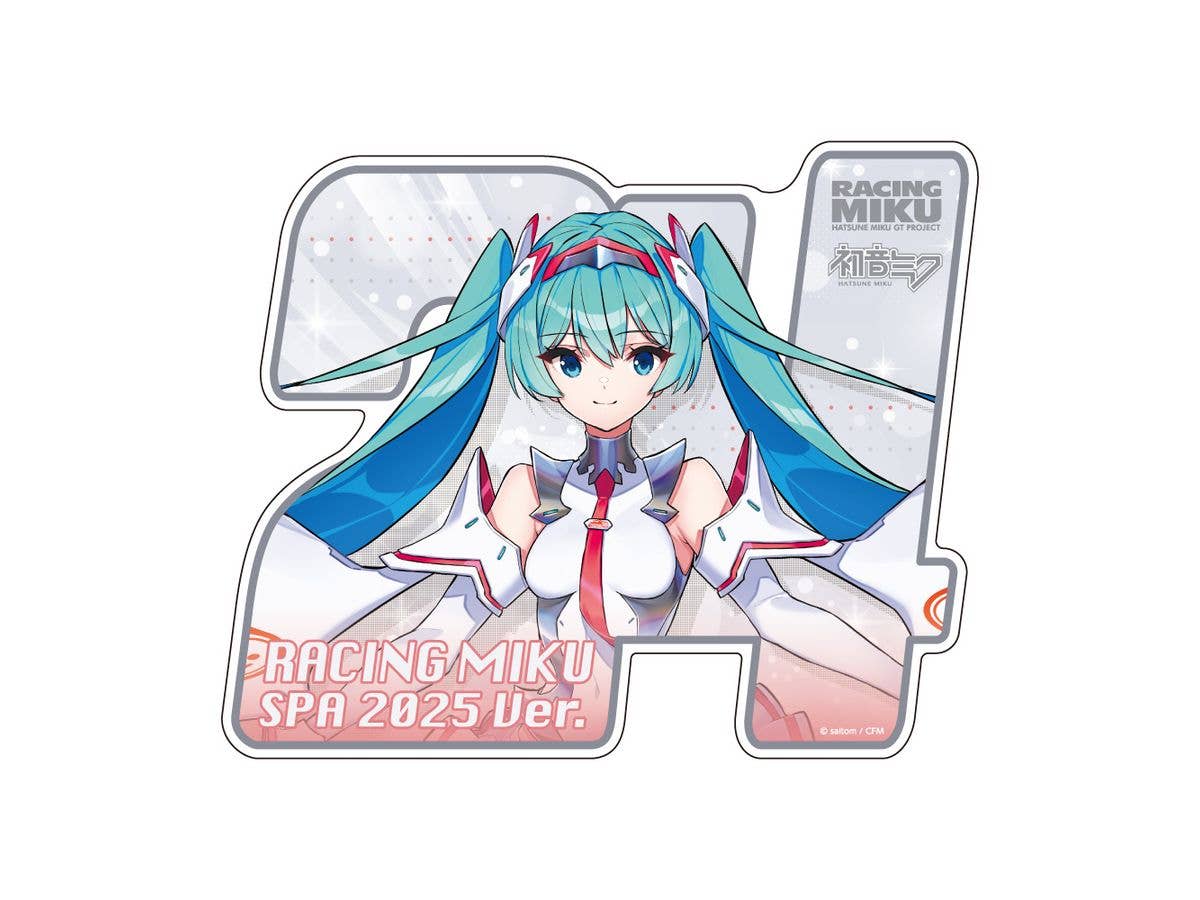 Hatsune Miku Gt Project: Hatsune Miku Racing Ver. SPA 2025 Support Ver. Magnetic Car Sticker