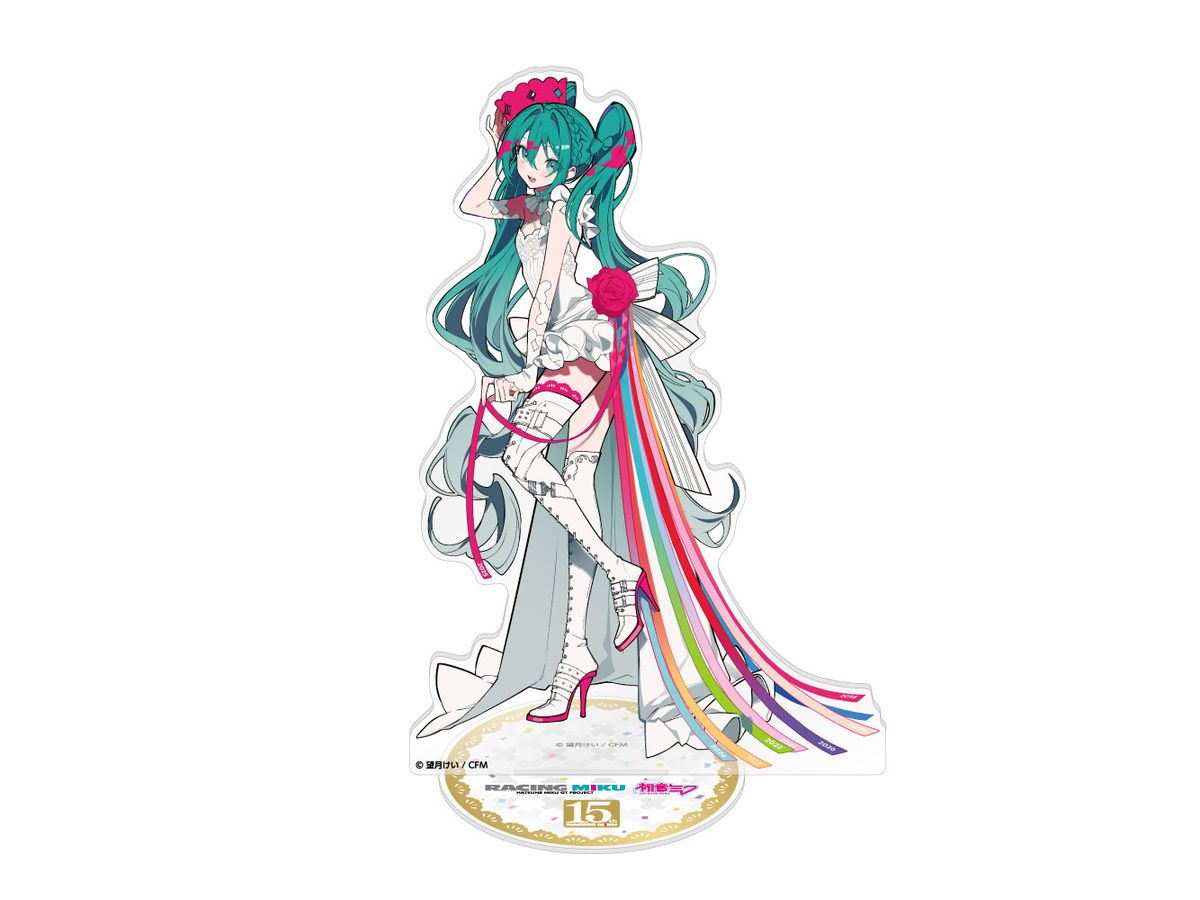 Hatsune Miku Gt Project: Racing Miku 15Th Rhapsody 2010-2025 Extra Large Acrylic Stand