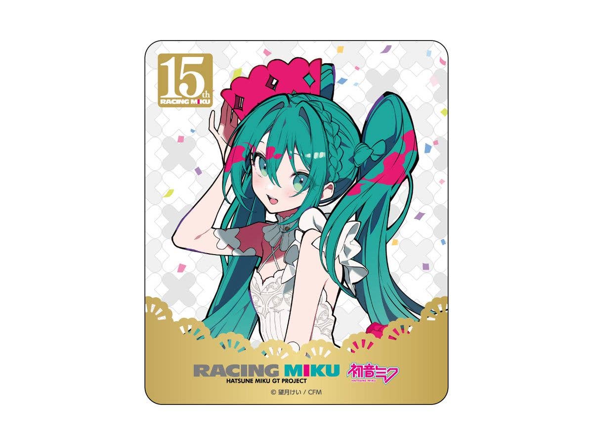 Hatsune Miku Gt Project: Racing Miku 15Th Rhapsody 2010-2025 Magnetic Car Sticker